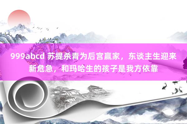 999abcd 苏提杀青为后宫赢家，东谈主生迎来新危急，和玛哈生的孩子是我方依靠