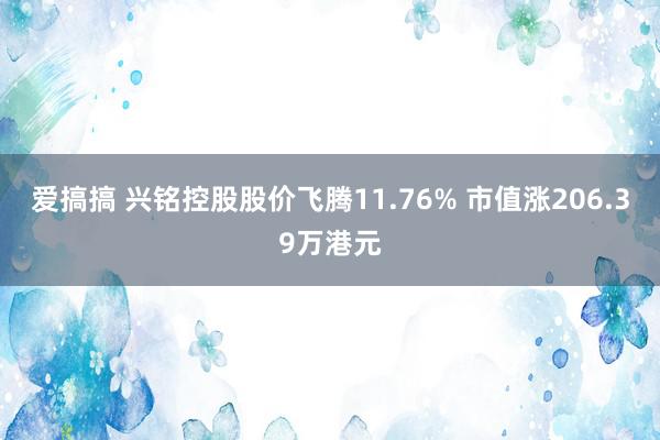 爱搞搞 兴铭控股股价飞腾11.76% 市值涨206.39万港元