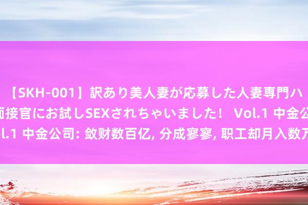 【SKH-001】訳あり美人妻が応募した人妻専門ハメ撮り秘密倶楽部で面接官にお試しSEXされちゃいました！ Vol.1 中金公司: 敛财数百亿, 分成寥寥, 职工却月入数万! 这能忍?