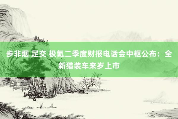 步非烟 足交 极氪二季度财报电话会中枢公布：全新猎装车来岁上市